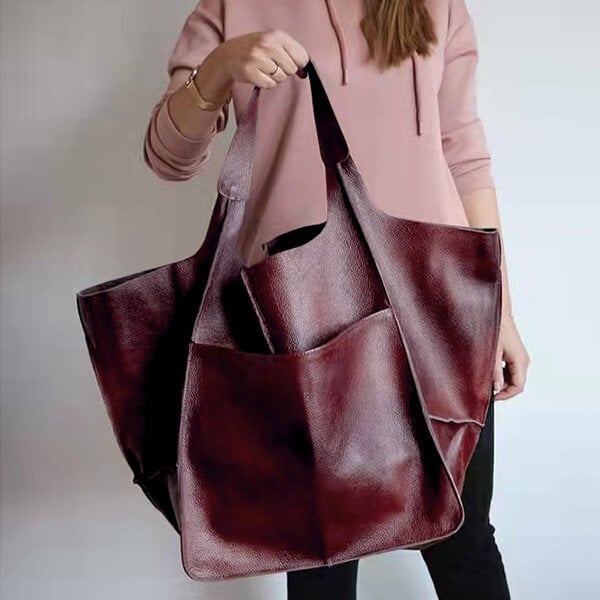 Scarlett™ - Handmade Oversizes Leather Handbag