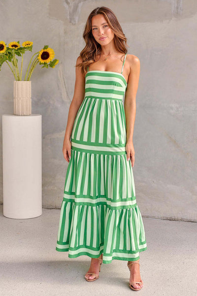 Victoria™ - Stylish Striped Summer Maxi Dress