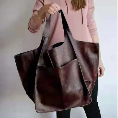 Scarlett™ - Handmade Oversizes Leather Handbag