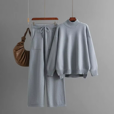 Scarlett™ - Stylish Long-sleeved Sweater & Straight pants Set