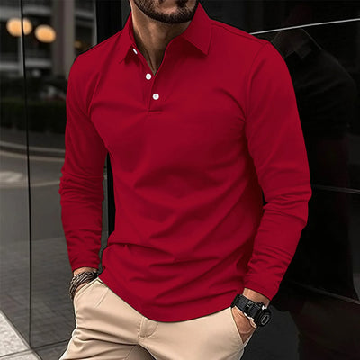 Ethan™ - Stylish Casual Long-Sleeved Polo