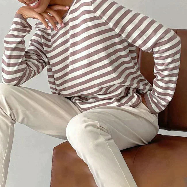 Grace™ - Elegant Striped Shirt