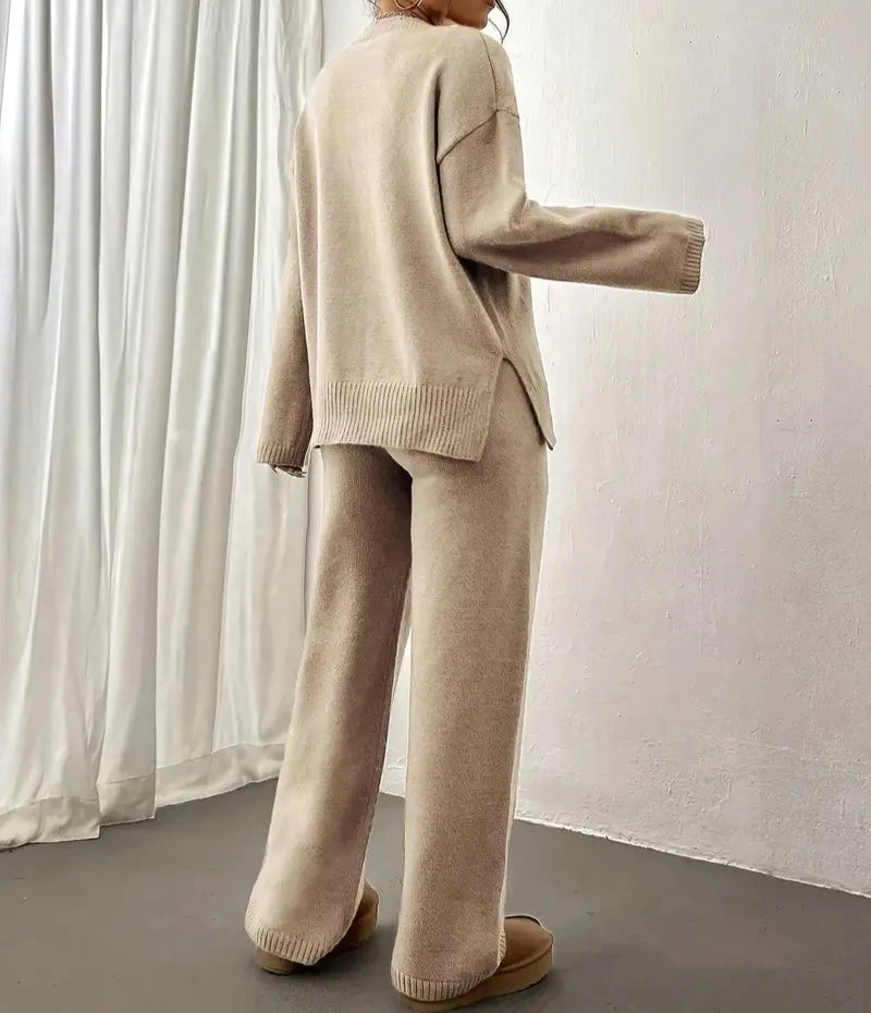 Lily™ - Warm Ribbed Casual Knitted Pantsuit