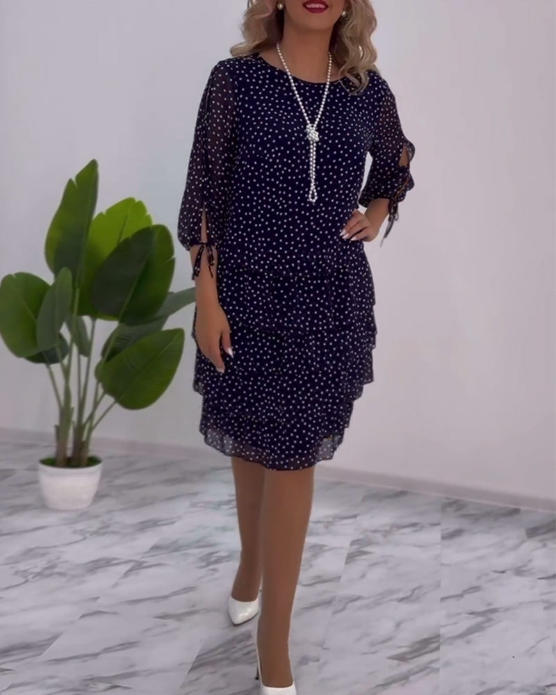 Riley™ - Elegant Polka Dot Dress