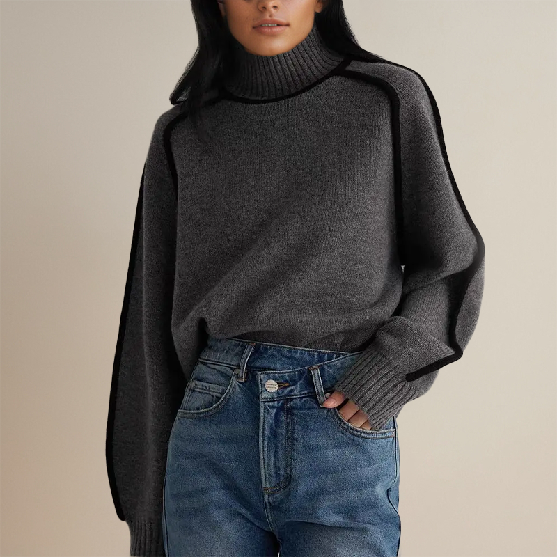 Amelia™ - Cashmere Couture Turtleneck - Comfortable, Oversized Stylish Fit