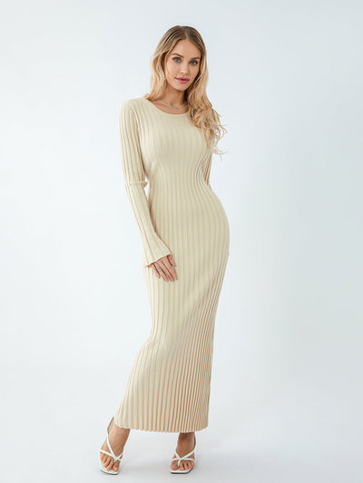 Avery™ - Elegant Knitted Maxi Dress